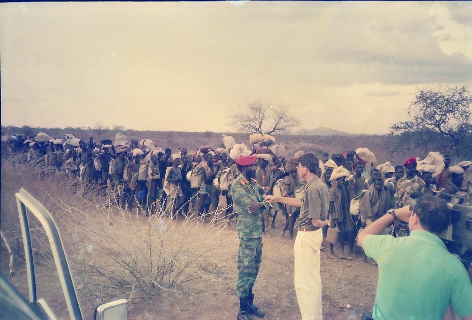 A Convoy of Lost Boys and Prezzo Salva Kiir in the 1980s
